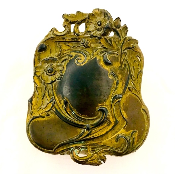Metal Jewelry Box / Art Nouveau / Vintage / Host Pick - Picture 3 of 13